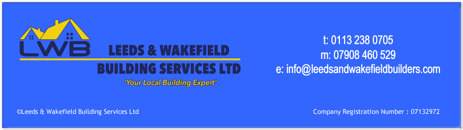 Leeds and Wakefield Builders footer