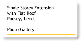 Single Storey Extension with Flat Roof, Pudsey, Leeds